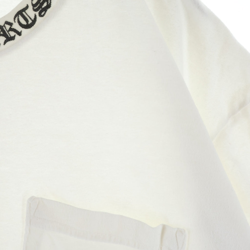 CHROME HEARTS(クロムハーツ) CH T-SHIRT ネックロゴ 半袖Tシャツ カットソー ホワイト