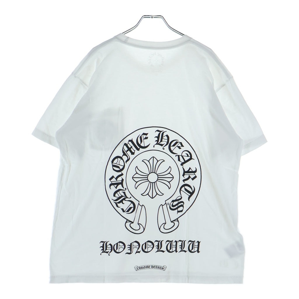 CHROME HEARTS(クロムハーツ) HONOLULU Limited Horseshoe Tee ホノルル限定 ホースシュープリント 半袖Tシャツ カットソー ホワイト