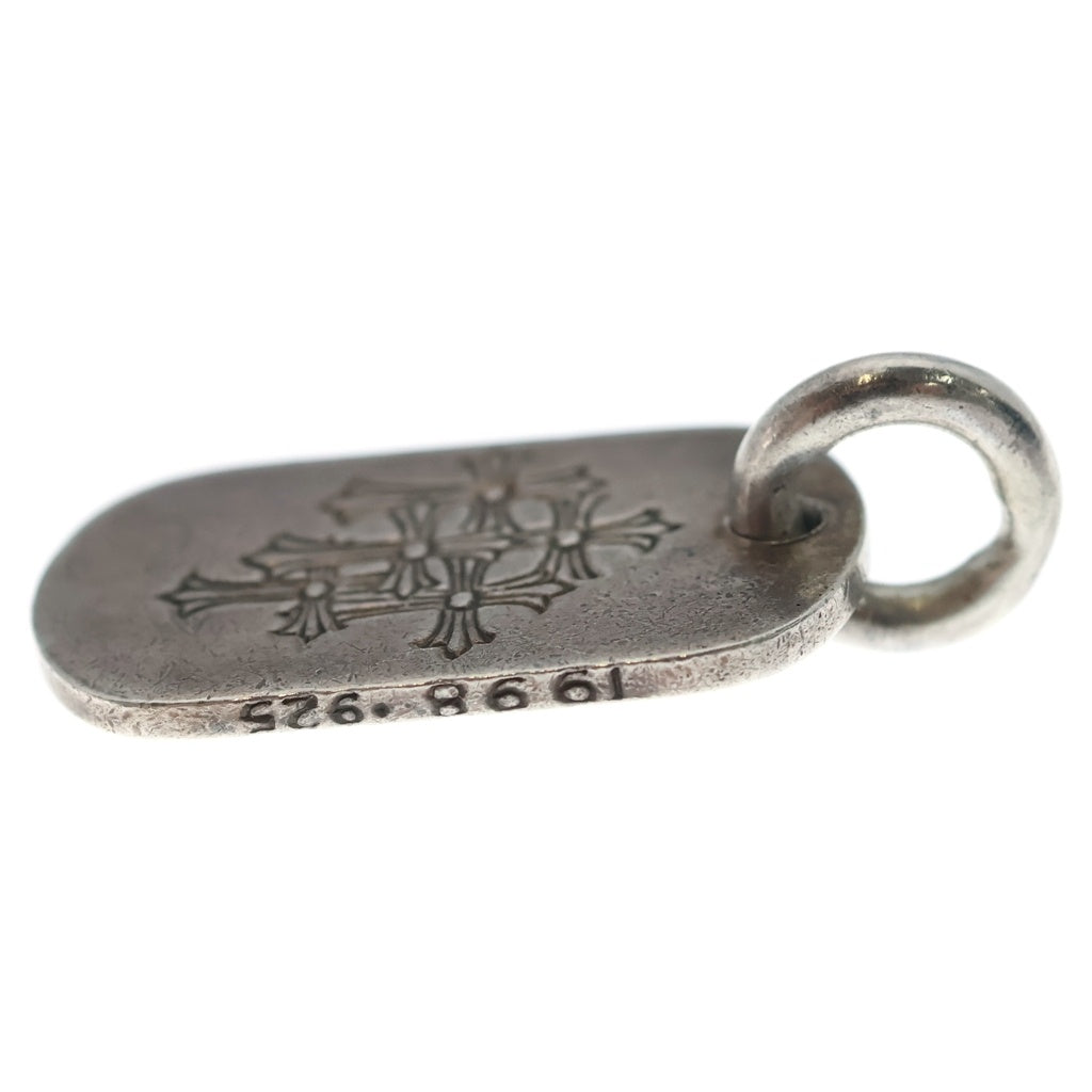 CHROME HEARTS(クロムハーツ) D TAG SML スモールドッグタグ セメタリーエングレイブオールド シルバーネックレストップ レディース
