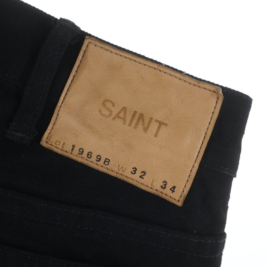 SAINT MICHAEL(セントマイケル) 26SS BLACK FLARE DENIM PANTS フレアデニムパンツ ブラック SM-MK8-0000-078