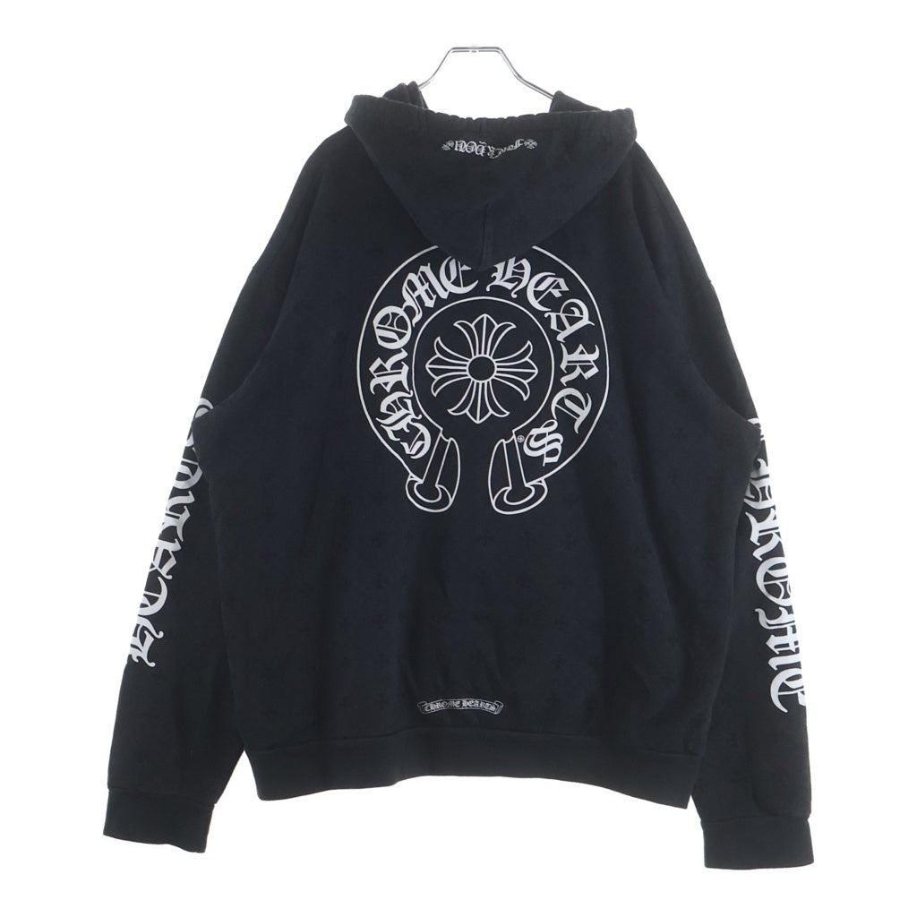 CHROME HEARTS(クロムハーツ) SWTSHRT PLVR CHプラス総柄プルオーバーパーカーブラック