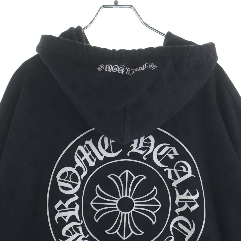 CHROME HEARTS(クロムハーツ) SWTSHRT PLVR CHプラス総柄プルオーバーパーカーブラック