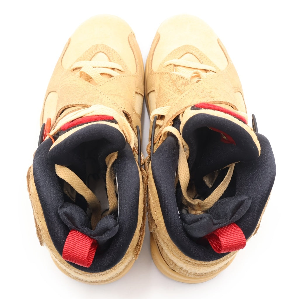 NIKE(ナイキ) ×Rui Hachimura Jordan 8 SE DO2496-700 八村塁 エアジョーダン8 SE ハイカットスニーカー US6/24cm ブラウン/レッド