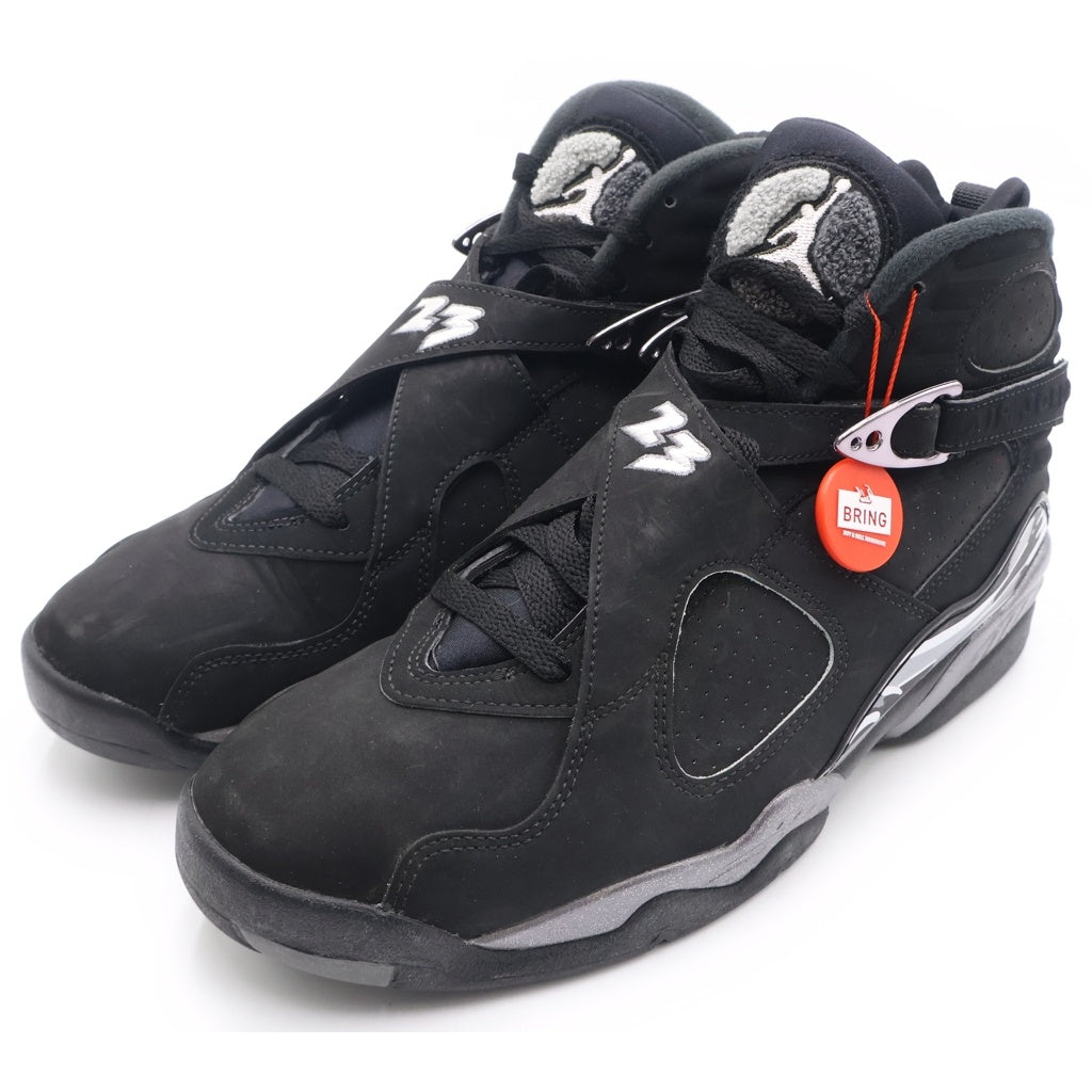 NIKE(ナイキ) AIR JORDAN 8 Retro Chrome 305381-003 エアジョーダン8 レトロ クローム ハイカットスニーカー ブラック US9/27cm