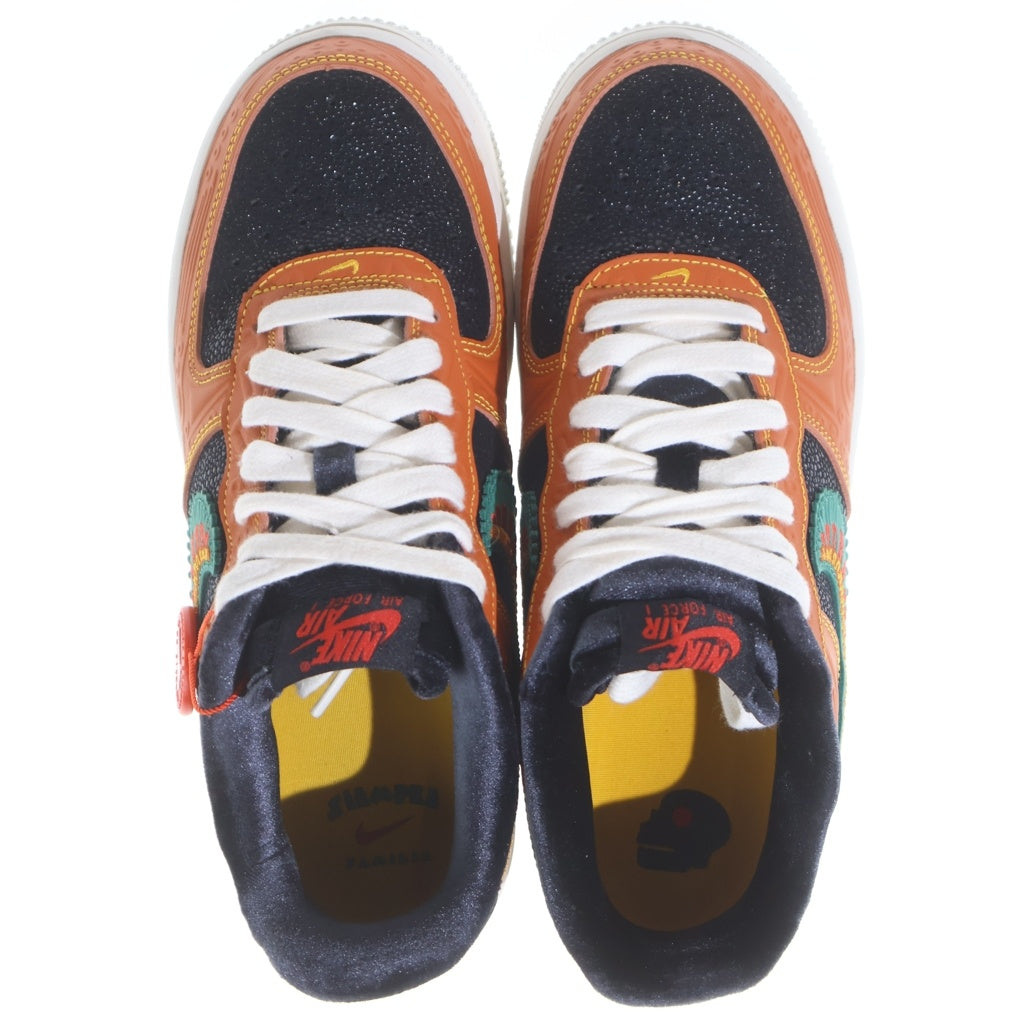 NIKE(ナイキ) AIR FORCE 1 07 LX SIEMPRE FAMILIA DO2157-816 エアフォース1 ロー シエンプレ ファミリア ローカットスニーカー オレンジ/ブラック US6/24cm