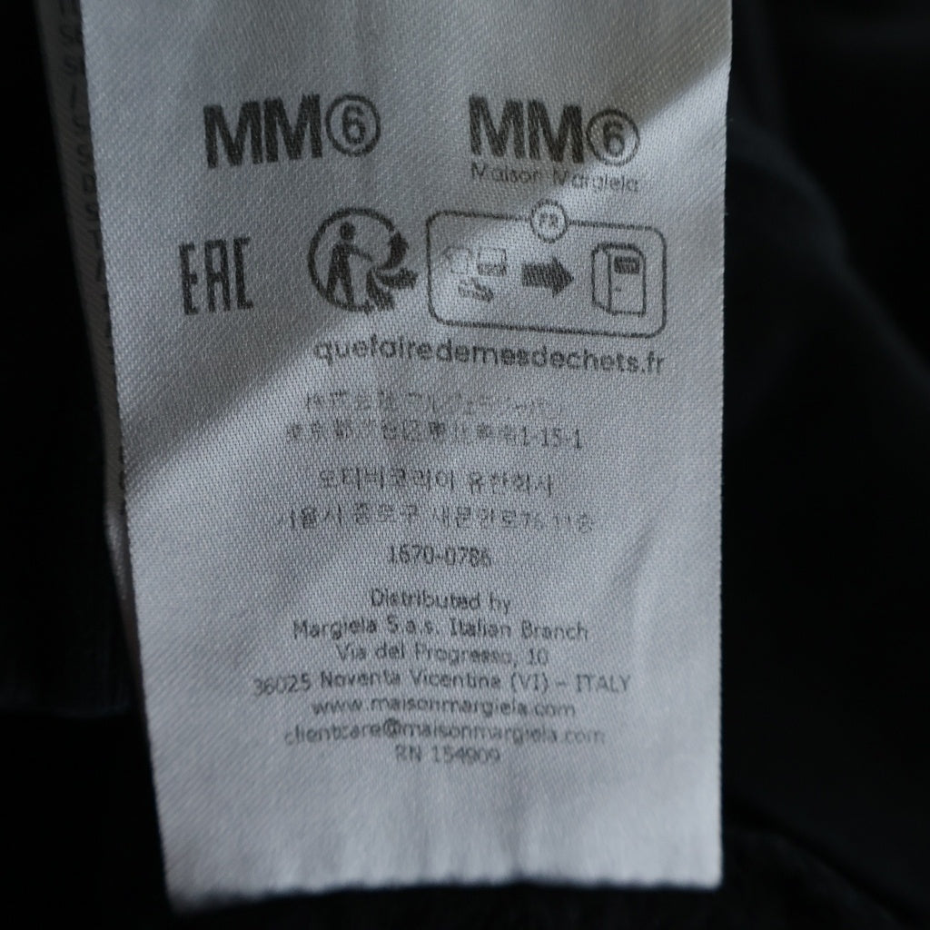SUPREME(シュプリーム) 26SS×MM6 Maison Margiela Box Logo Zip Up Hooded Sweatshirt メゾンマルジェラ ボックスロゴ ジップアップパーカー フーディー ブラック