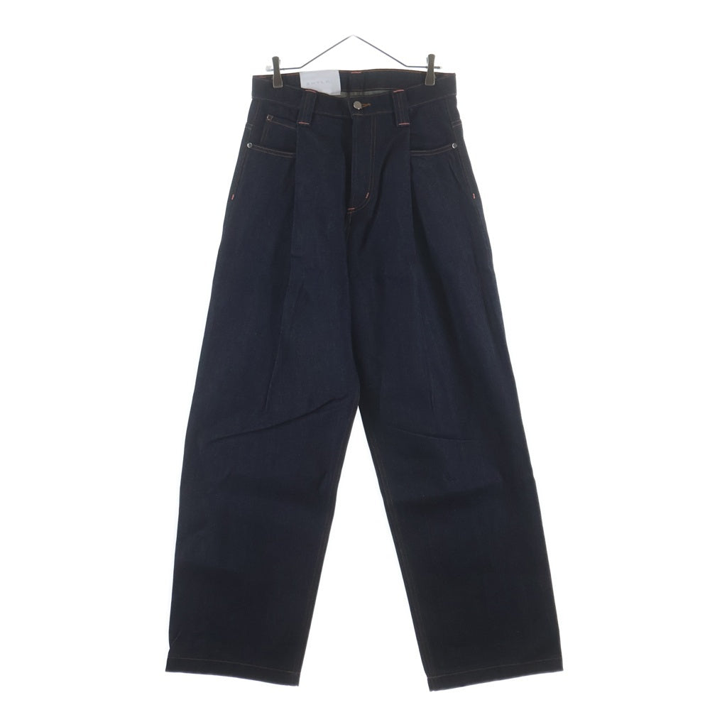 SKYLRK(スカイラーク) PLEATED DENIM JEAN デニム パンツ インディゴ