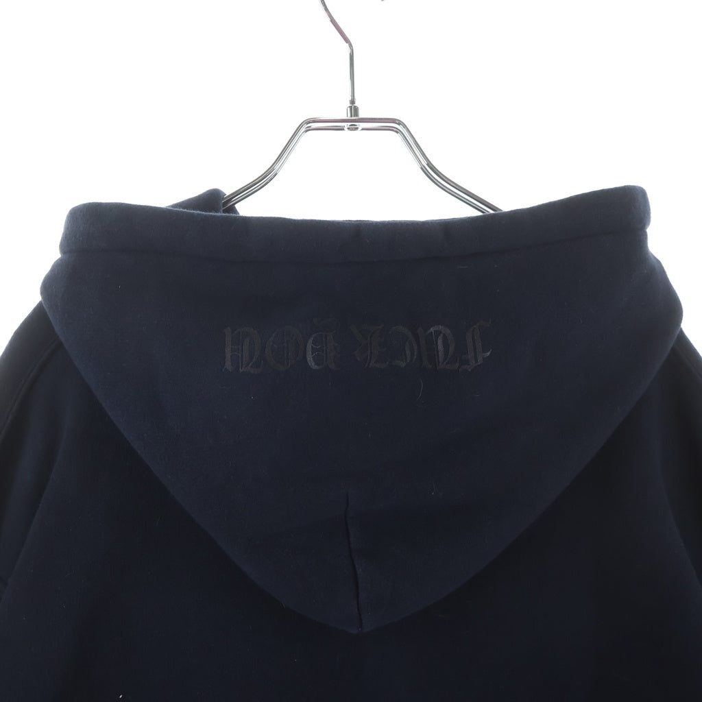 CHROME HEARTS(クロムハーツ) OLD SWTSHRT PULL OVER HODDIE CH PLS LOGO オールド CHプラスロゴ プルオーバーパーカー 裏地サーマル ブラック