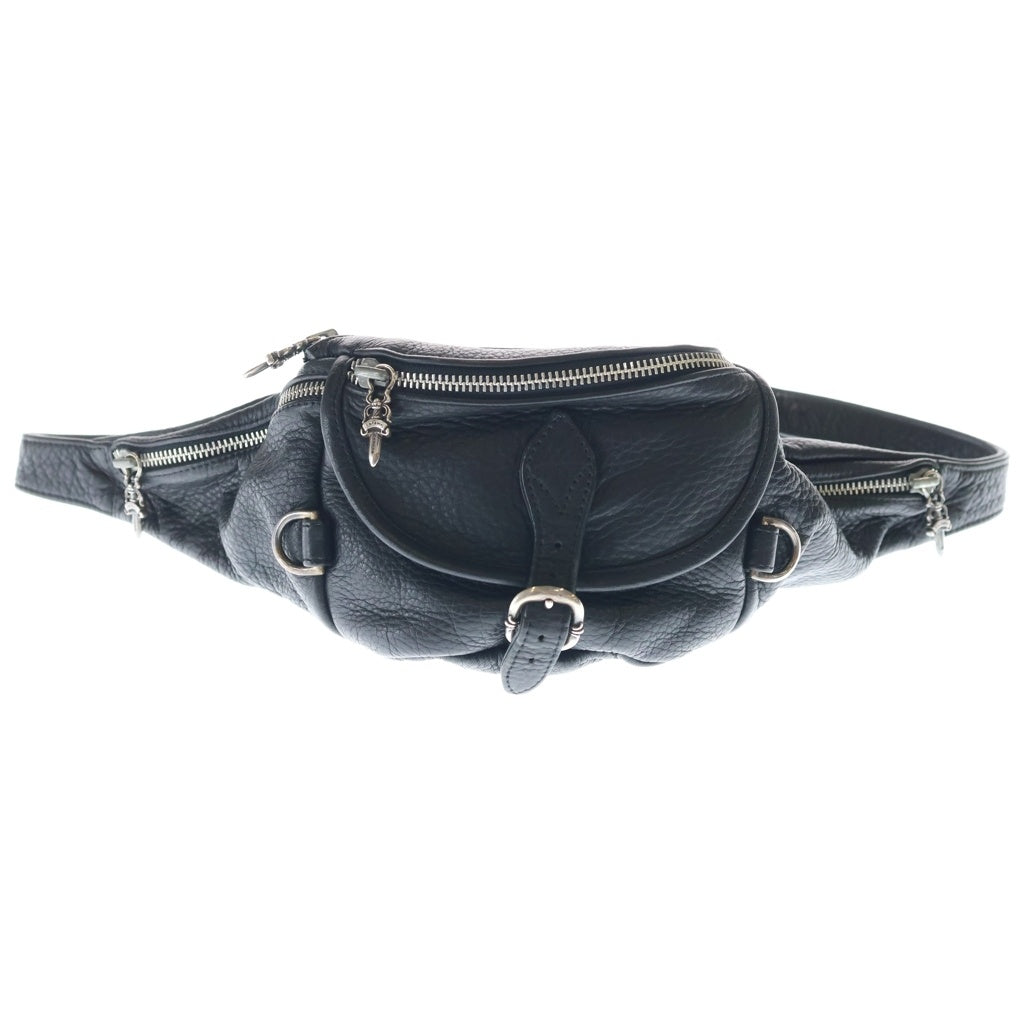CHROME HEARTS(クロムハーツ) SNAT PACK MINI スナットパックミニ ダガージップ ガンスリンガーベルト レザーウエストバッグ ブラック