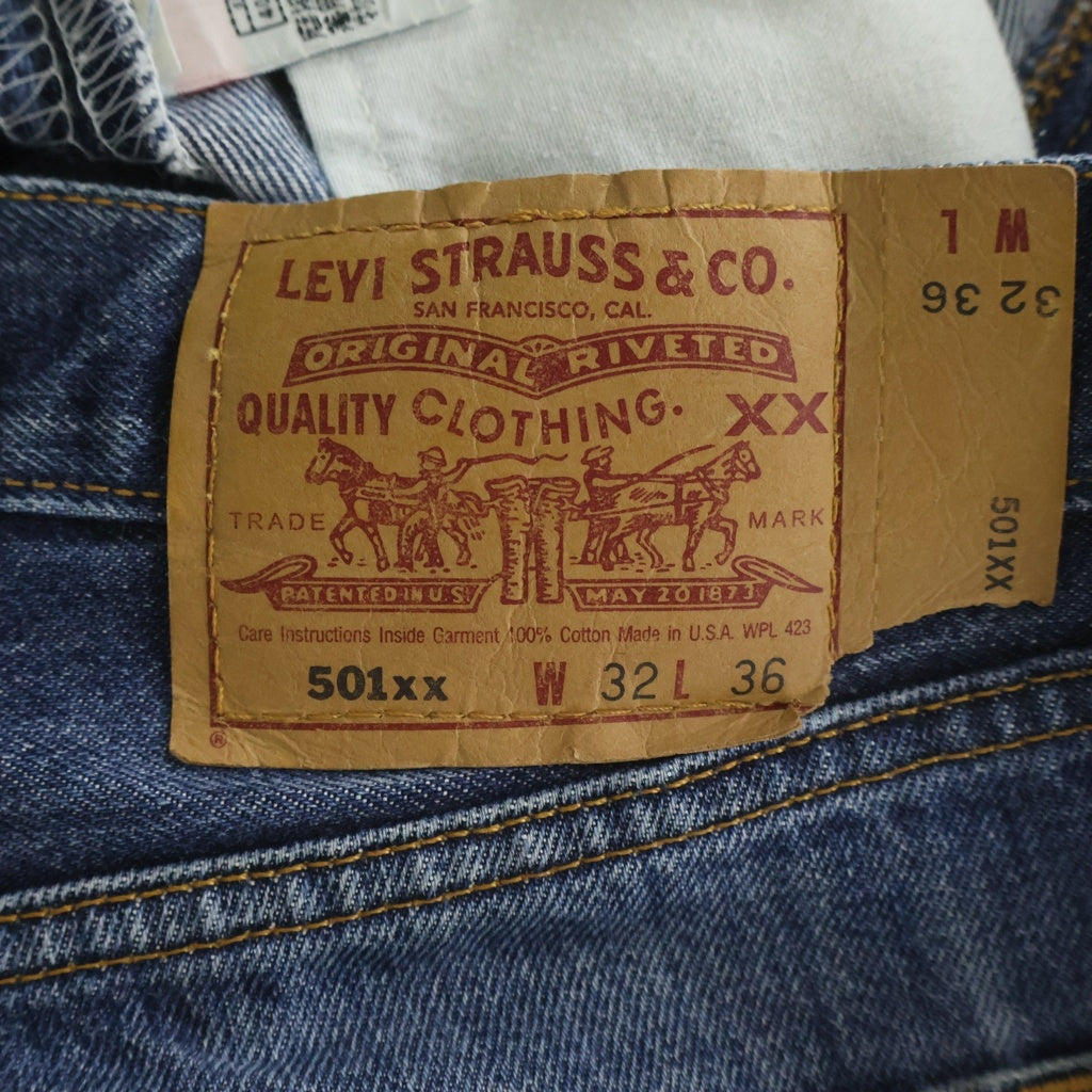 Levi's(リーバイス) 90S~00S VINTAGE 501XX ボタン裏553 USA製 復刻 ヴィンテージ ボタンフライデニムパンツ インディゴ