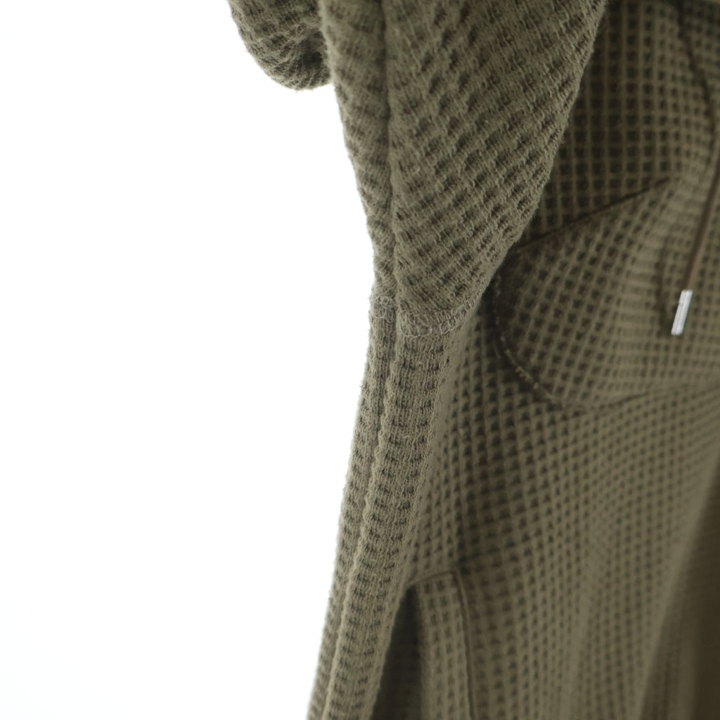 FAF/Fake As Flowers(エフエーエフ/フェイクアズフラワーズ) Thermal Hoodie サーマル プルオーバーパーカー カーキ 0033421210