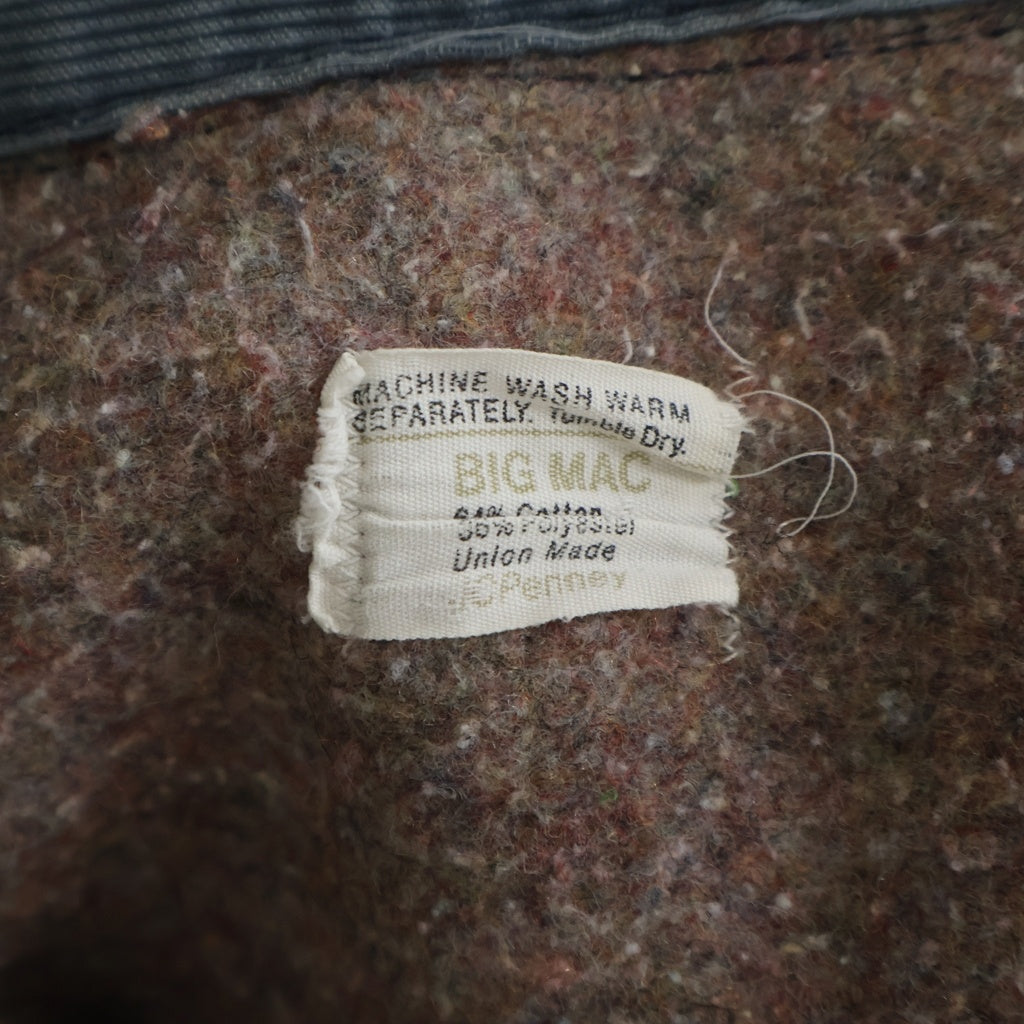 BIGMAC(ビッグマック) 70s J.C.PENNEY Coveralls カバーオール 裏ブランケット デニム ブルー