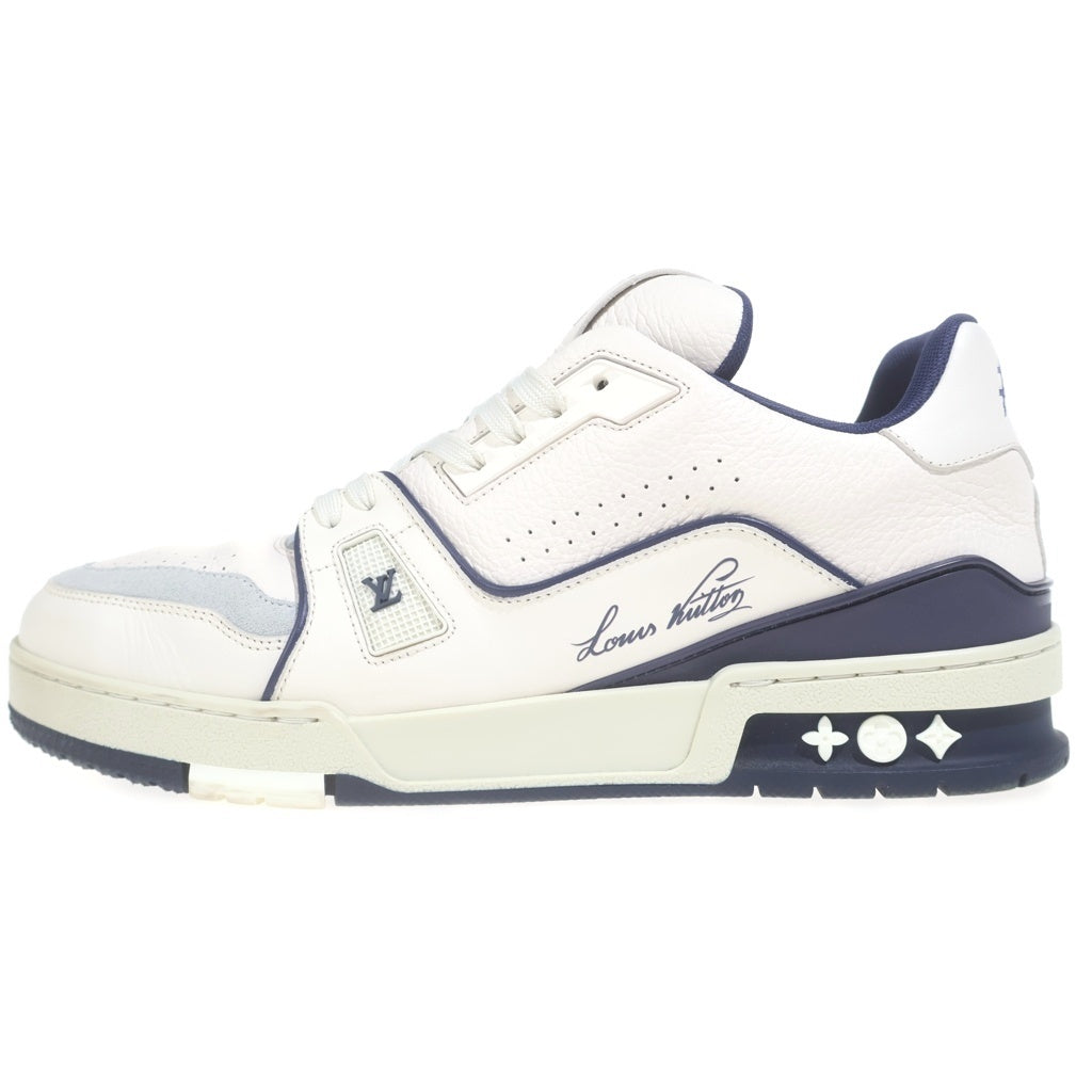LOUIS VUITTON(ルイヴィトン) LV Trainer Sneakers LV トレイナー マリン ローカットスニーカー ホワイト/ネイビー 1ABFA9