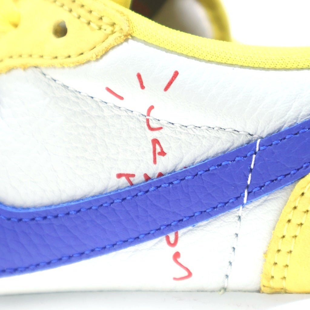 NIKE(ナイキ) ×TRAVIS SCOTT WMNS AIR JORDAN 1 RETRO LOW OG Canary DZ4137-700 トラヴィススコット ウィメンズ エアジョーダン1 ローカットスニーカー US10.5/27.5cm