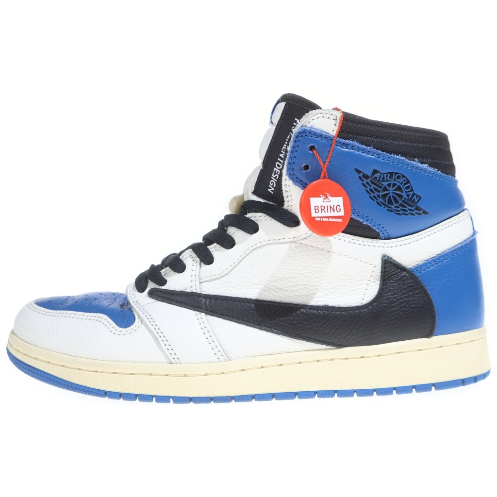 NIKE(ナイキ) ×TRAVIS SCOTT ×FRAGMENT AIR JORDAN 1 RETRO HIGH OG SP MILITARY BLUE DH3227-105 エアジョーダン1 ハイカットスニーカー US10/28.0cm