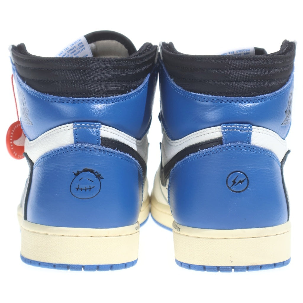 NIKE(ナイキ) ×TRAVIS SCOTT ×FRAGMENT AIR JORDAN 1 RETRO HIGH OG SP MILITARY BLUE DH3227-105 エアジョーダン1 ハイカットスニーカー US10/28.0cm