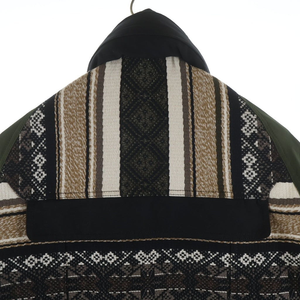 Sacai(サカイ) 22SS Rug Jacquard Blouson ジップアップ ラグジャガードブルゾン カーキ 22-02745M