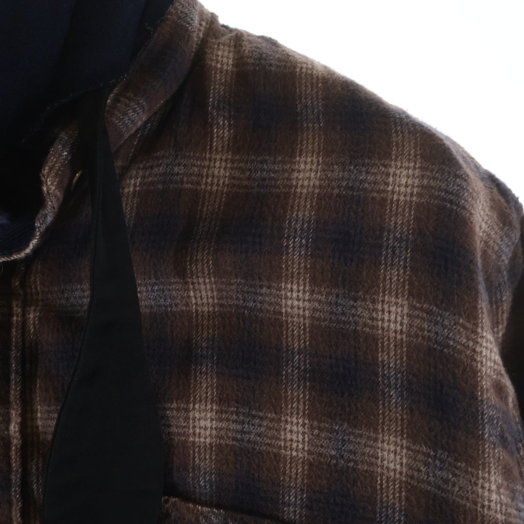 Sacai(サカイ) 20SS レイヤードチェック フランネル長袖シャツ マルチカラー 20-02237M