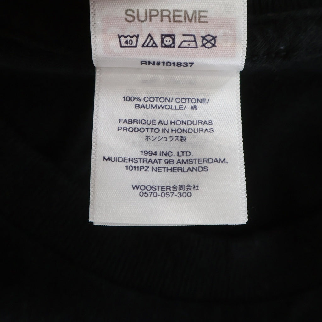 SUPREME(シュプリーム) 25SS×SpongeBob Castelli Racing L/S Tee スポンジボブ カステリ レーシング エルエス 長袖Tシャツ ロングスリーブカットソー ブラック