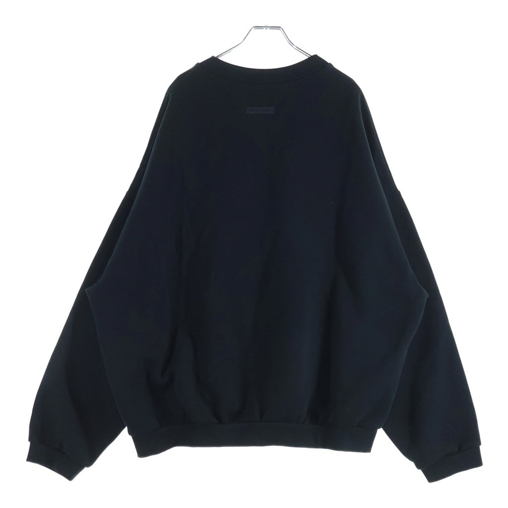 FEAR OF GOD ESSENTIALS(フィアオブゴッド エッセンシャルズ) 24AW STATE CREWNECK FLEECE クルーネックトレーナー スウェット ブラック