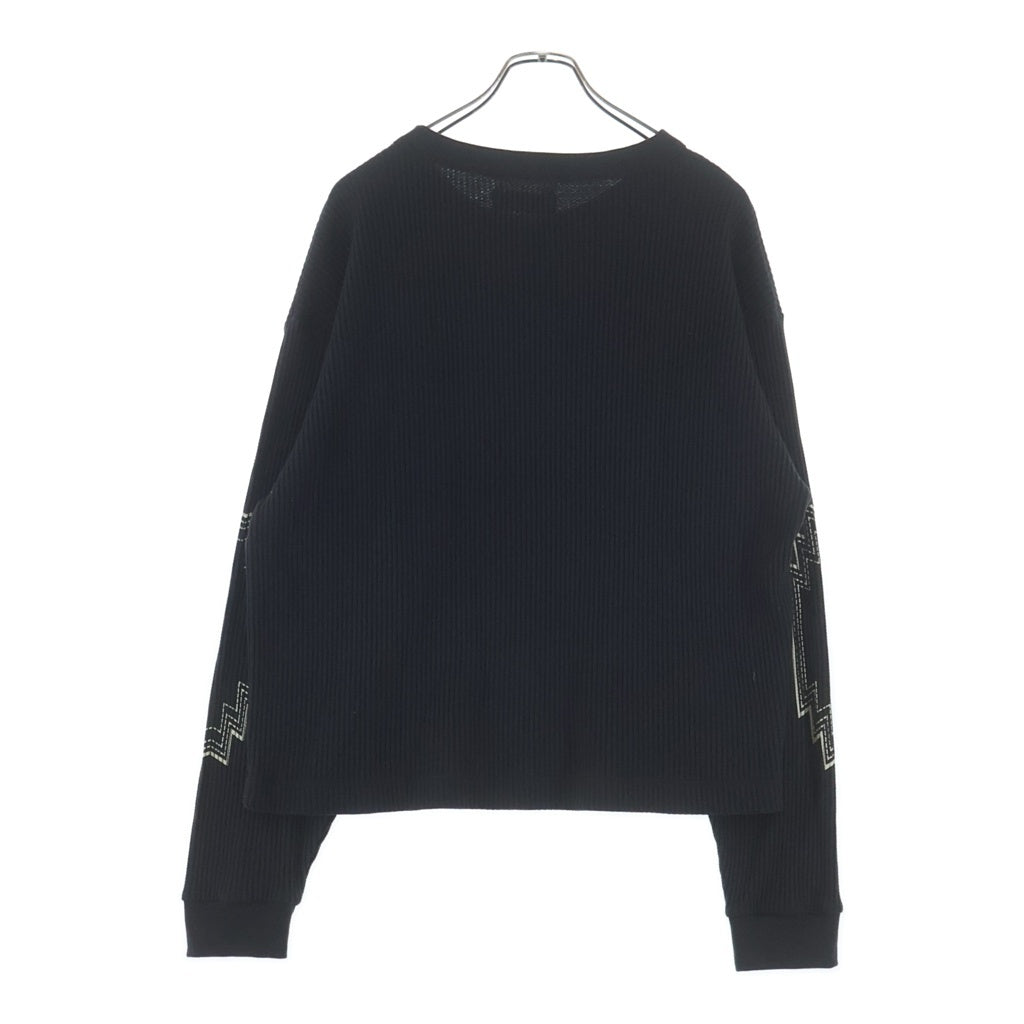 NO BRAND(ノーブランド) Cherry(チェリー)Best West Thermal サーマル 長袖Tシャツ ロングスリーブカットソー ブラック