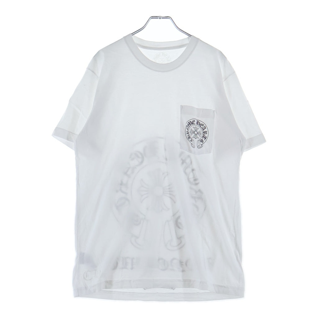 CHROME HEARTS(クロムハーツ) HONOLULU Limited Horseshoe Tee ホノルル限定 ホースシュープリント クルーネック半袖Tシャツ ホワイト