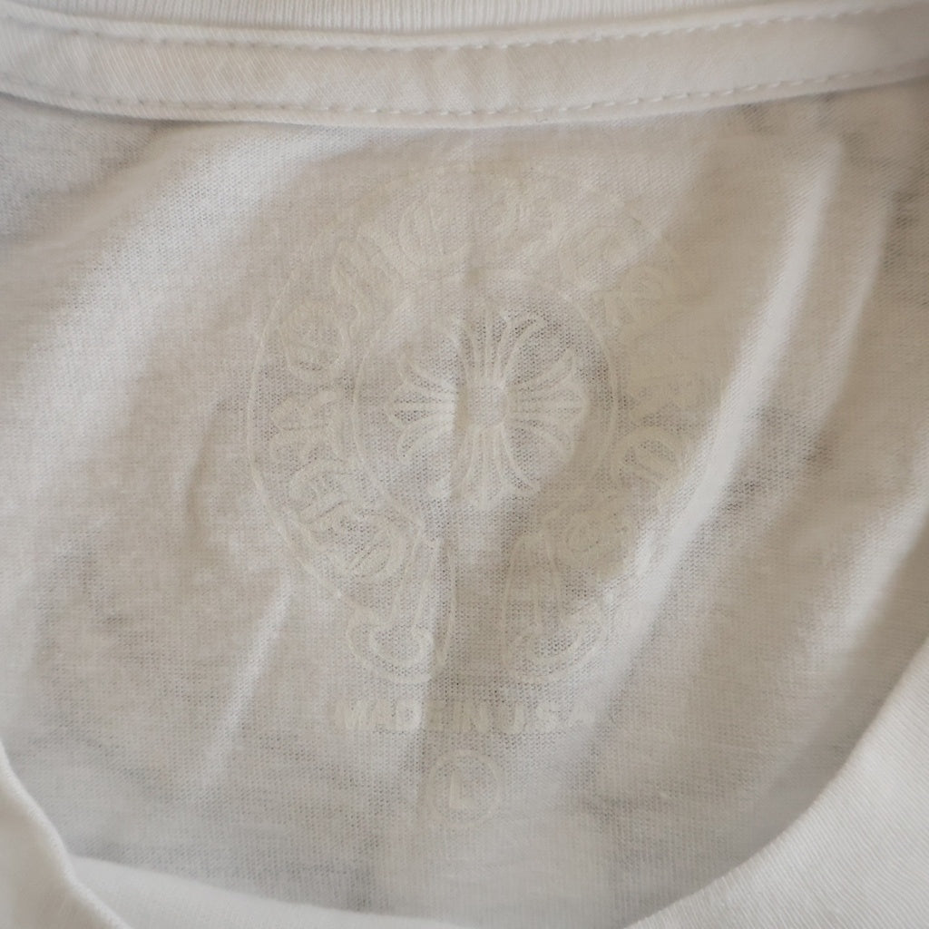 CHROME HEARTS(クロムハーツ) HONOLULU Limited Horseshoe Tee ホノルル限定 ホースシュープリント クルーネック半袖Tシャツ ホワイト