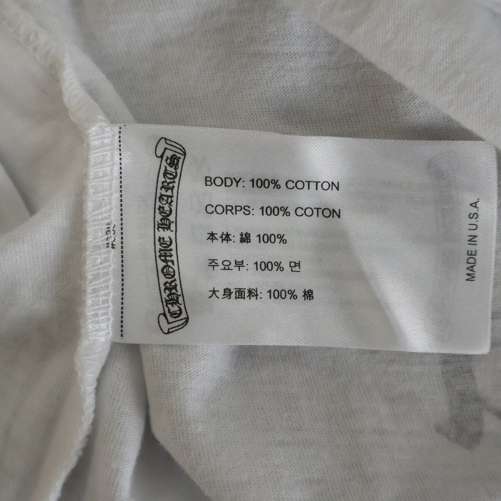 CHROME HEARTS(クロムハーツ) HONOLULU Limited Horseshoe Tee ホノルル限定 ホースシュープリント クルーネック半袖Tシャツ ホワイト