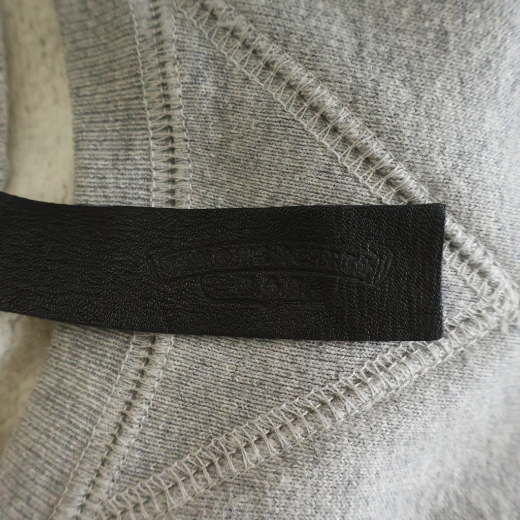 CHROME HEARTS(クロムハーツ) Y NOT SWTSHRT GYN U PAPER JAM クロスパッチ付きクルーネックスウェット グレー