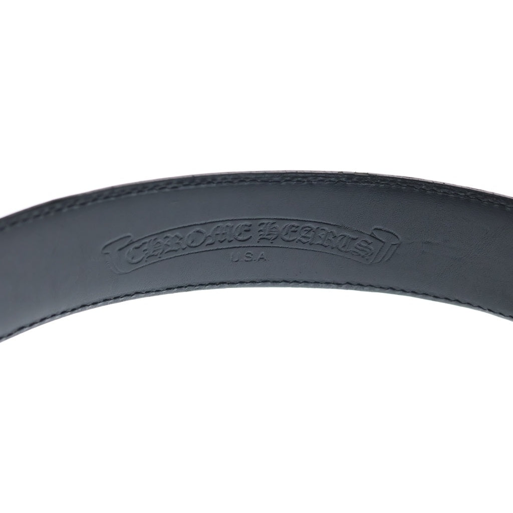 CHROME HEARTS(クロムハーツ) 1.5 OTJ BELT フィリグリーOTJ レザーベルト ブラック/シルバー
