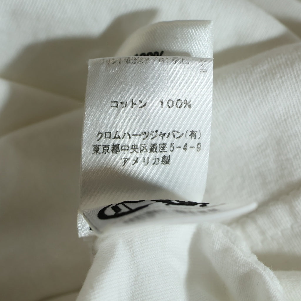 CHROME HEARTS(クロムハーツ) CH L/S TEE バックCHプラスプリント 長袖 ロングスリーブカットソー ロンT ホワイト