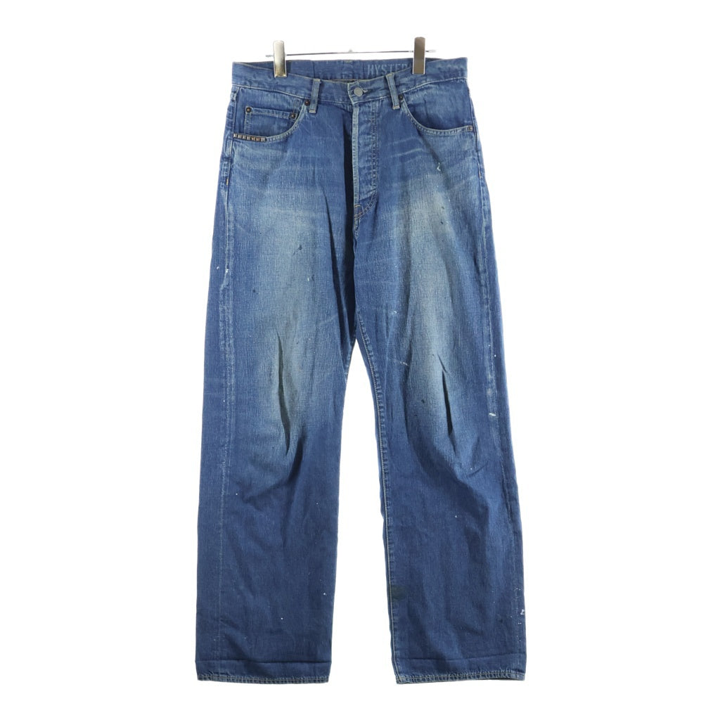 HYSTERIC GLAMOUR(ヒステリックグラマー) 25SS WAP加工 ペイント バギーストレートデニムパンツ インディゴ 02251AP52