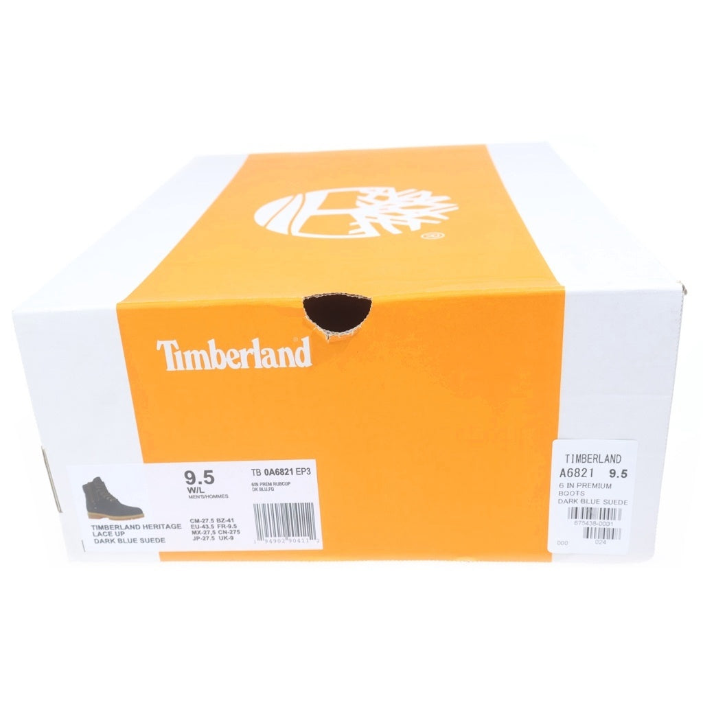 Timberland(ティンバーランド) ×C.F.Stead チャールズ・F・ステッド ヘリテージ 6インチ インディゴスエードブーツ ネイビー A6821