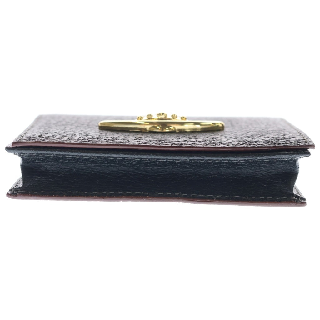 Vivienne Westwood(ヴィヴィアンウエストウッド) EXECUTIVE メタルオーブ カードケース ブラック/ゴールド 859172 C97ER レディース