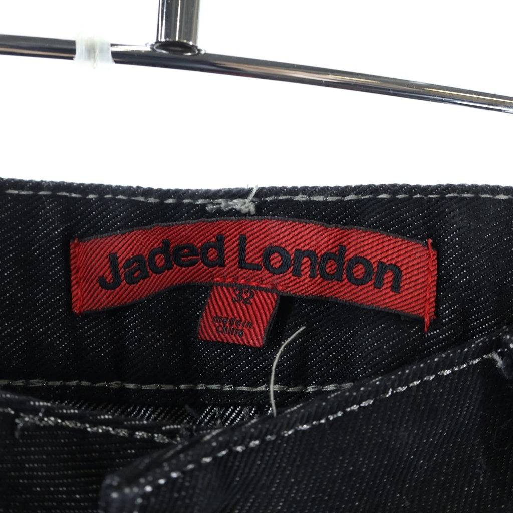 JADED LONDON(ジェイデッドロンドン) PINK SAPPHIRE XL COLOSSUS JEANS ピンクサファイア バギーデニムパンツ インディゴ/ピンク