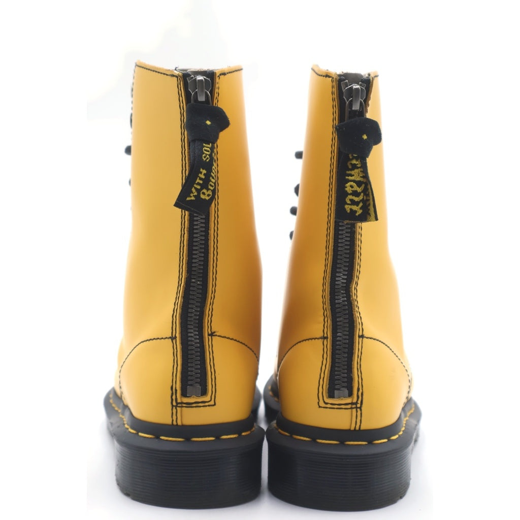 Dr.Martens(ドクターマーチン) ×Y's 10EYE 10HOLE BOOT 10ホールブーツ レースアップブーツ イエロー US6/24cm AW006 CK06U レディース