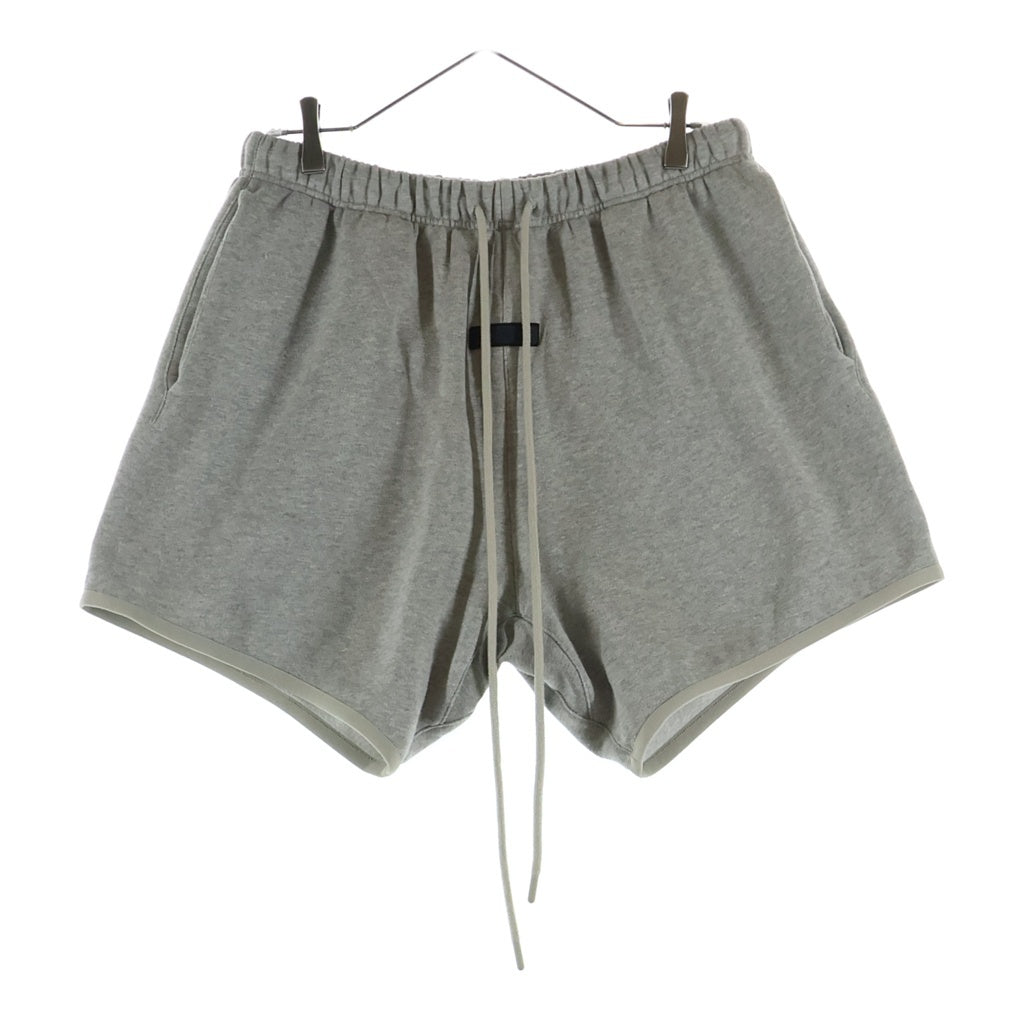 FEAR OF GOD ESSENTIALS(フィアオブゴッド エッセンシャルズ) SHORT PANTS ラバーロゴ スウェットハーフパンツ ショーツ グレー