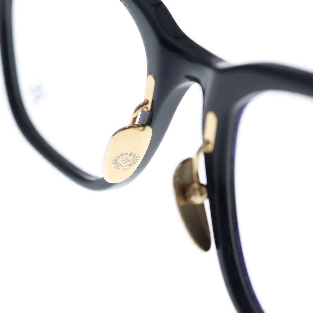 CHROME HEARTS(クロムハーツ) SLAG Plated サイドクロス サングラス アイウェア 眼鏡 ブラック/ゴールド