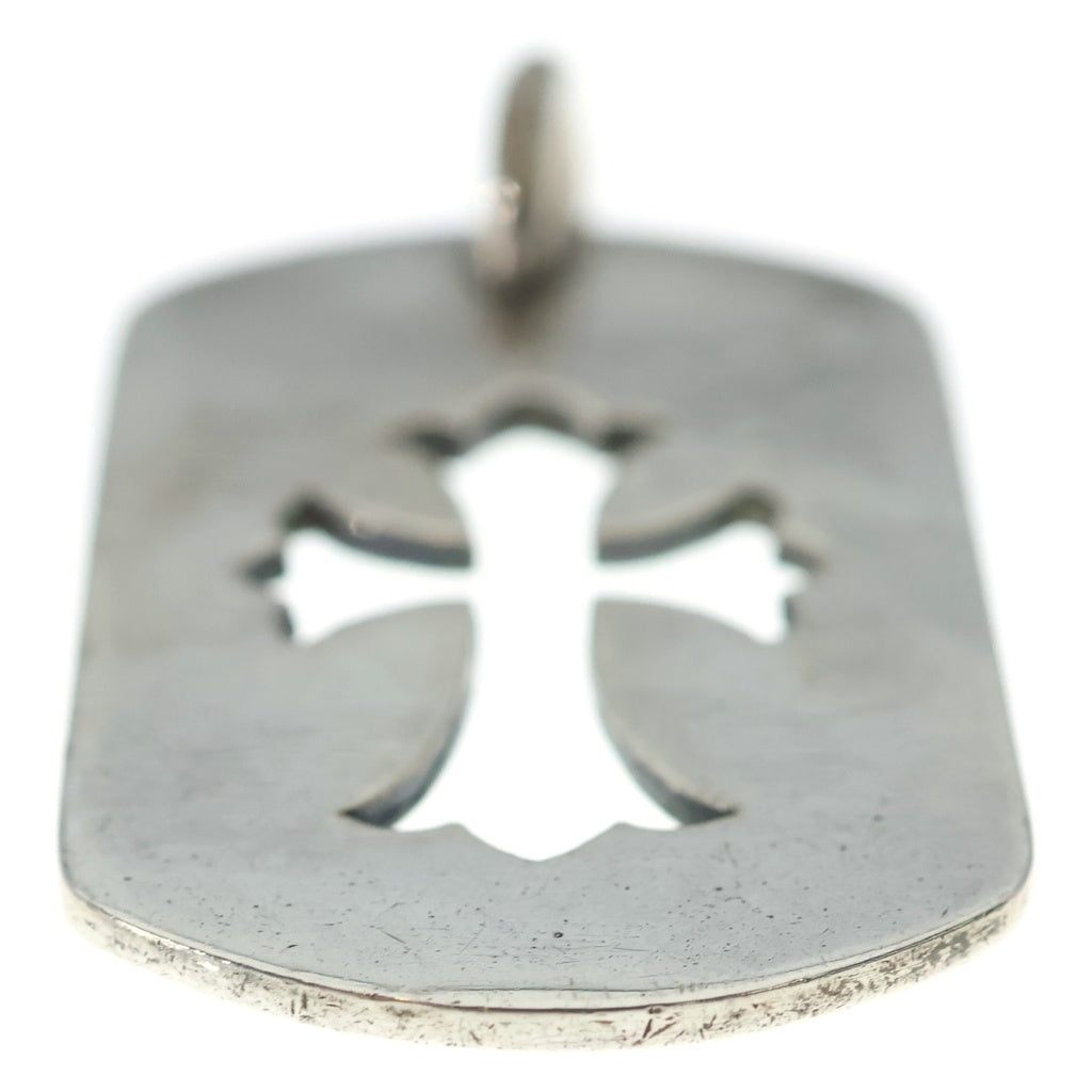 CHROME HEARTS(クロムハーツ) D TAG LRG CO CRS カットアウトクロスドッグタグ ラージ ペンダントトップ シルバー BCA239