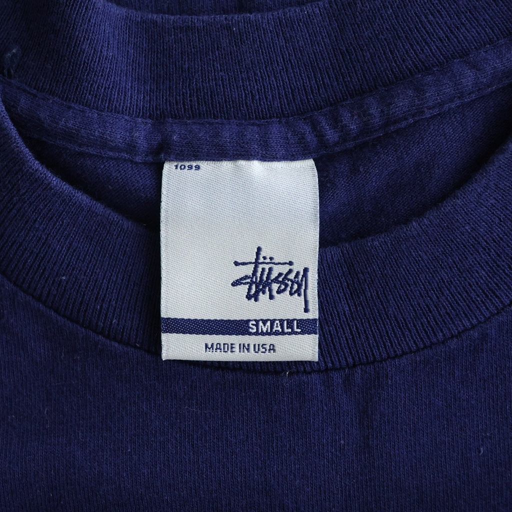 STUSSY(ステューシー) 00s OLD モノグラム 半袖カットソー コットン ネイビー