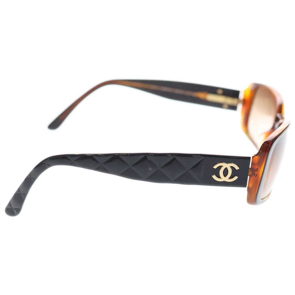 CHANEL(シャネル) マトラッセ ココマーク ブラウンスモーク クリアブラウン マーブル ゴールド金具 サングラス アイウェア 眼鏡 5124-A ブラウン レディース