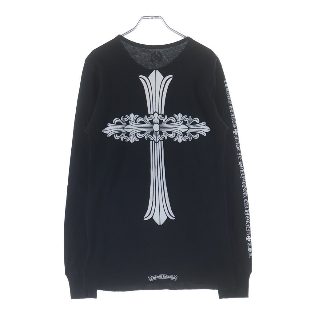 CHROME HEARTS(クロムハーツ) THERMAL L/S FLRL CRS サーマル フローラルクロス 長袖 ロングスリーブ ブラック