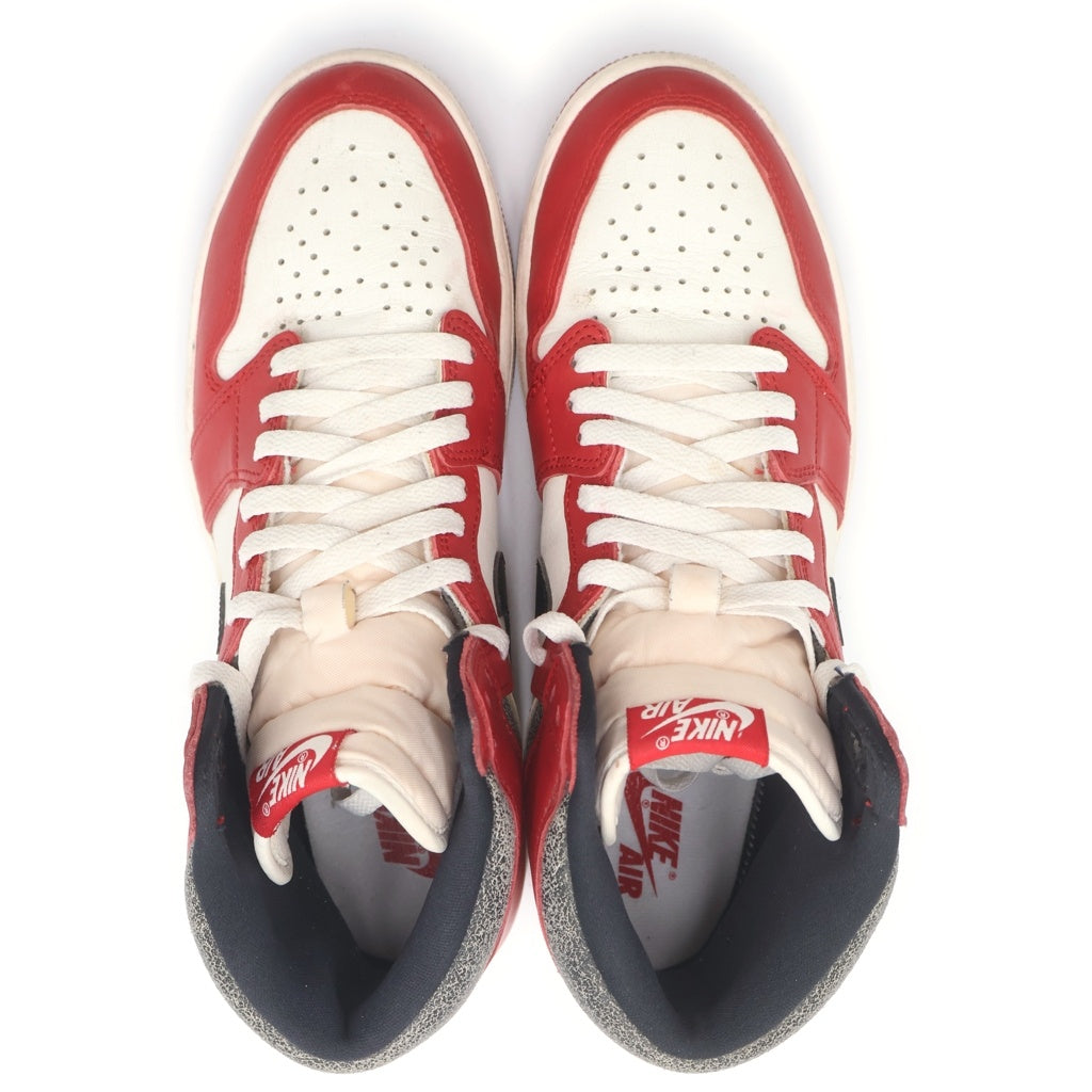 NIKE(ナイキ) AIR JORDAN 1 HIGH OG CHICAGO LOST & FOUND DZ5485-612 エアジョーダン1ハイロストアンドファウンド ハイカットスニーカー ホワイト/レッド US10.5/28.5cm