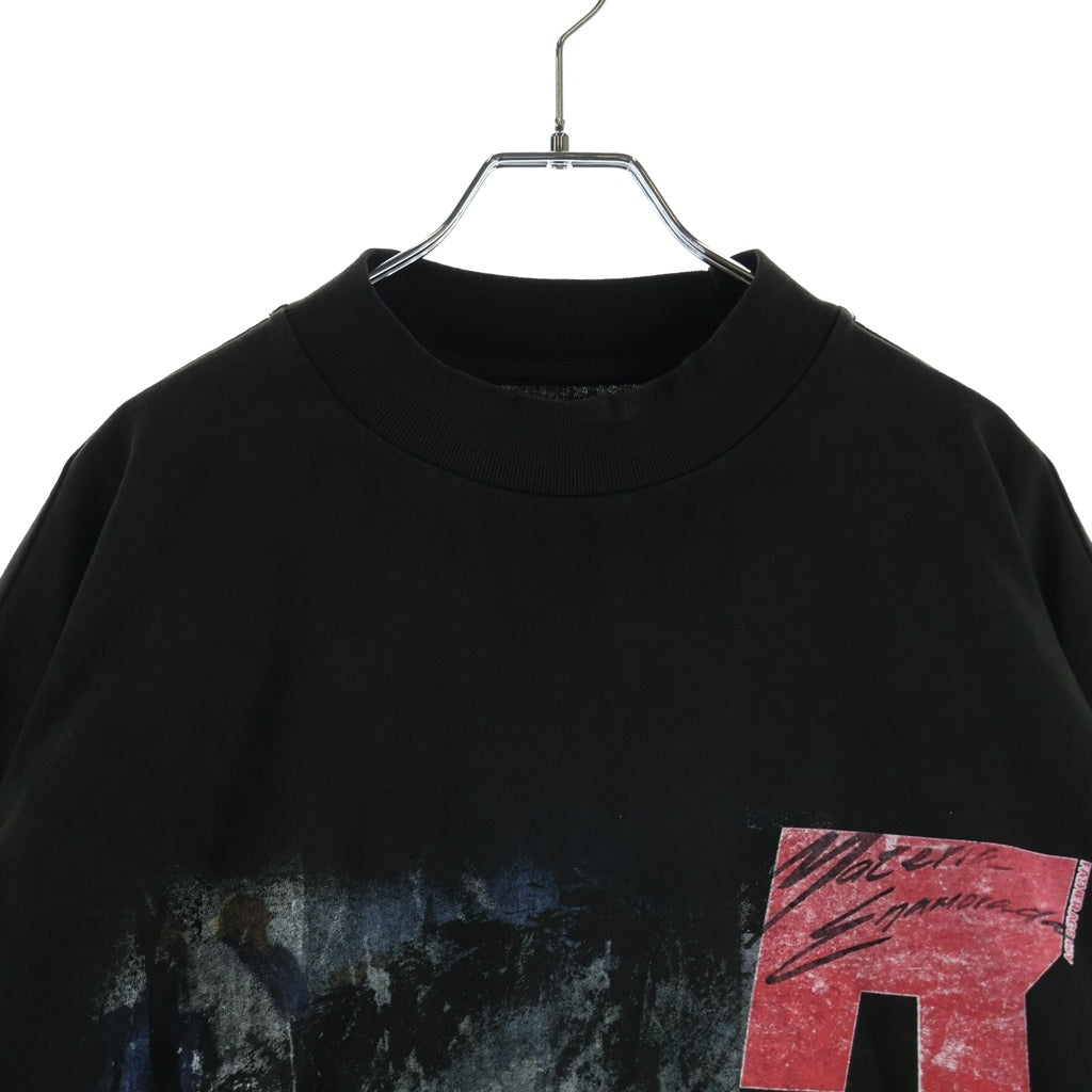 RRR123 RIVINGTON roi Rebis(リヴィントンロイレビス) 25SS IT WAS WRITTEN LS TEE MECHANIC BLACK プリント 長袖Tシャツ ロングスリーブカットソー ブラック