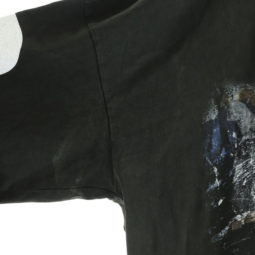 RRR123 RIVINGTON roi Rebis(リヴィントンロイレビス) 25SS IT WAS WRITTEN LS TEE MECHANIC BLACK プリント 長袖Tシャツ ロングスリーブカットソー ブラック