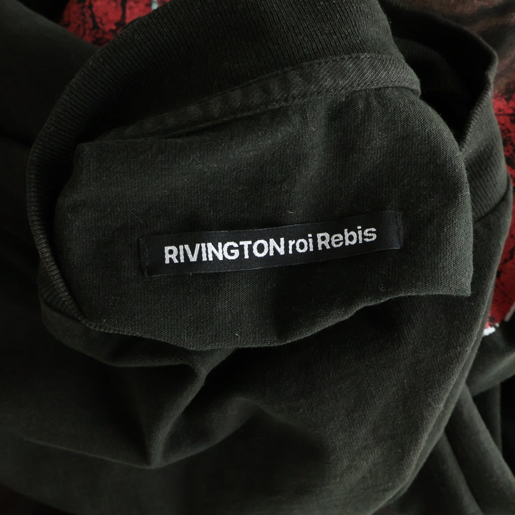 RRR123 RIVINGTON roi Rebis(リヴィントンロイレビス) 25SS IT WAS WRITTEN LS TEE MECHANIC BLACK プリント 長袖Tシャツ ロングスリーブカットソー ブラック