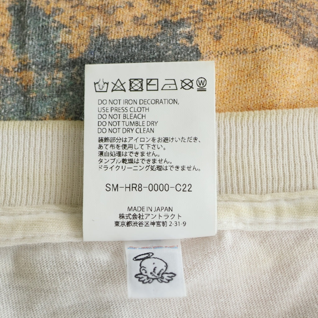 SAINT MICHAEL(セントマイケル) 25SS×Sean Wotherspoon KIKI SW_SS TEE ショーン・ウェザースプーン ヴィンテージ加工 半袖Tシャツ カットソー ホワイト SM-HR8-0000-C22