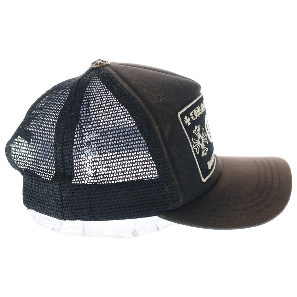CHROME HEARTS(クロムハーツ) TRUCKER CAP CHパッチクロスボール付メッシュ トラッカーキャップ 帽子 ブラック