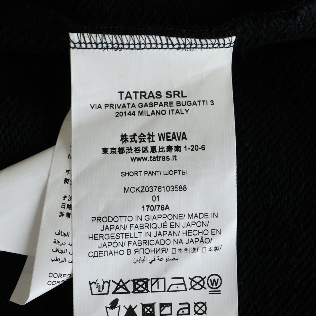 TATRAS(タトラス) FUSSA フッサ ワンポイントロゴ レギュラーフィット ハーフパンツ ショーツ ブラック MCKZ0376103588
