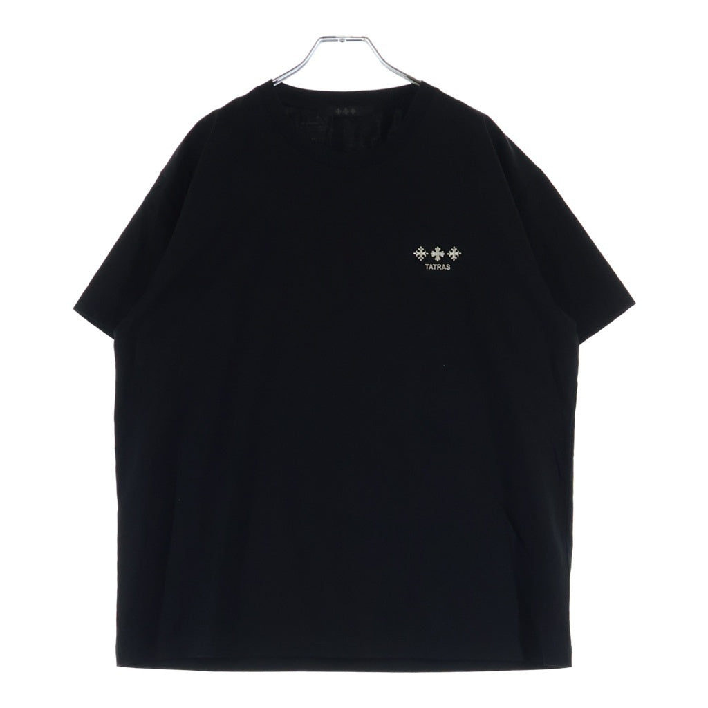 TATRAS(タトラス) NUNKI ヌンキ ワンポイントロゴ 半袖Tシャツ カットソー ブラック MCKZ0378083588